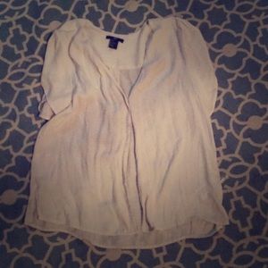H&M cream blouse size 8